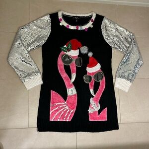 Festive Flamingo Sweater